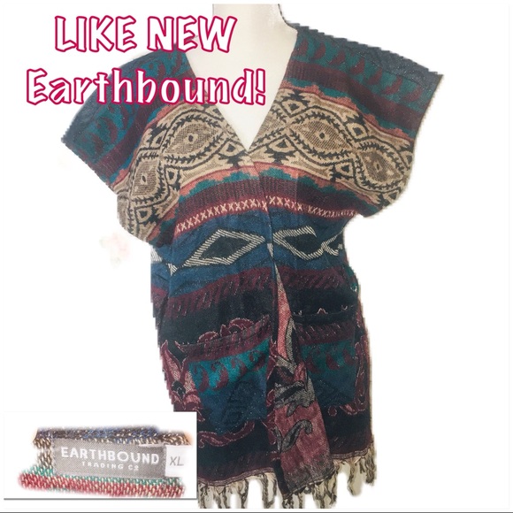 EARTHBOUND Sweaters - • EARTHBOUND | LIKE NEW | Boho Tribal Cardigan •